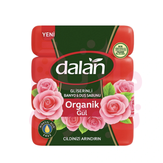 صابون حمام گلیسیرین دالان dalan با رایحه گل رز تعداد ۴ عددی ۶۰۰گرم