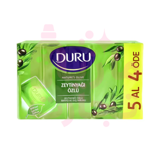 صابون حمام دورو DURU حاوی روغن زیتون بسته ۵عددی ۸۰۰گرم