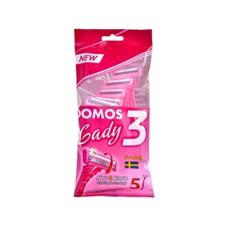 خودتراش دوموس DOMOS سه لبه بسته ۵عددی