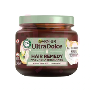 ماسک مو گارنیر GARNIER مدل آبرسان حاوی شیر بادام و آگوا حجم ۳۴۰میل