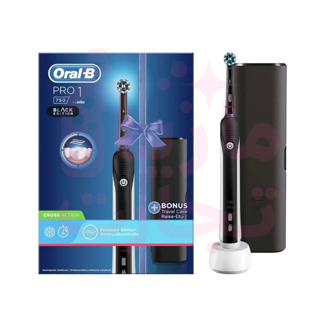 مسواک برقی اورالبی ORAL-B سری کراس اکشن مدل پرو وان ۷۵۰ PRO 1 همراه جعبه مسافرتی رنگ مشکی
