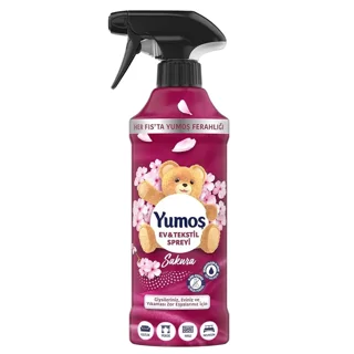 اسپری خوشبوکننده هوا یوموش Yumos با رایحه شکوفه های گیلاس حجم ۴۵۰میل