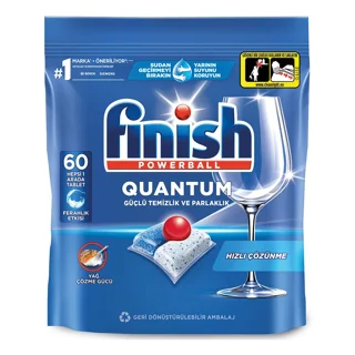 قرص ماشین ظرفشویی فینیش finish مدل کوانتوم بسته ۶۰عددی(واردات قانونی ارسال از منطقه آزاد ارس)