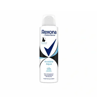 اسپری ضد تعریق رکسونا Rexona مدل invisible aqua حجم ۱۵۰میل