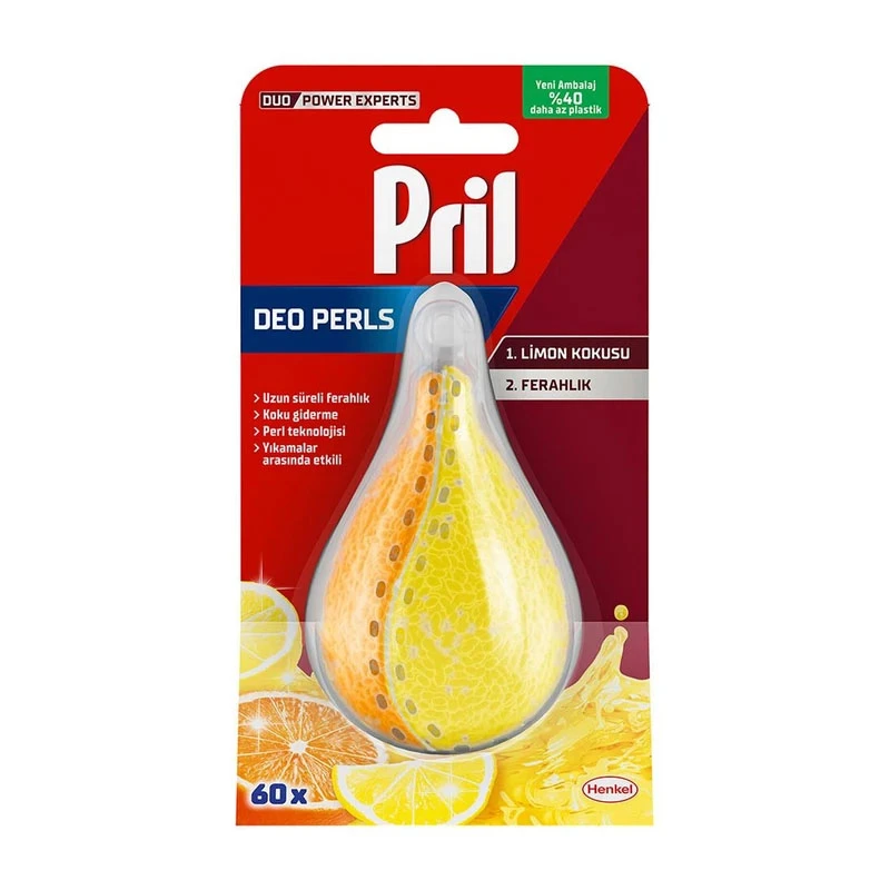 بوگیر ماشین ظرفشویی پریل Pril با رایحه پرتقال و لیمو ۱۷گرم ۶۰بار مصرف