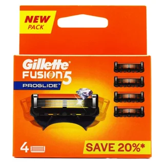 یدک ژیلت فیوژن FUSION مدل پروگلاید ۵لبه بسته ۴عددی(اصل)