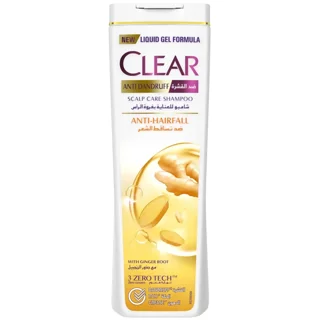 شامپو سر ضد شوره کلیر CLEAR مدل ضد ریزش حاوی عصاره زنجبیل حجم ۶۰۰میل