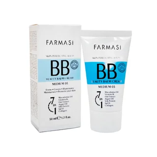 بی بی BB کرم فارماسی FARMASI رنگ متوسط 03 با SPF15 حجم 50 میل