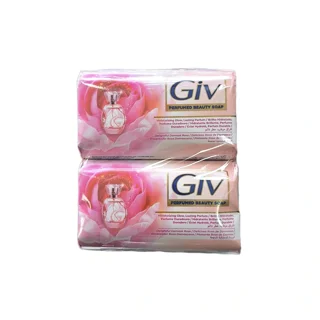 صابون حمام جیو Giv با رایحه گل رز بسته ۴عددی ۱۴۰گرم