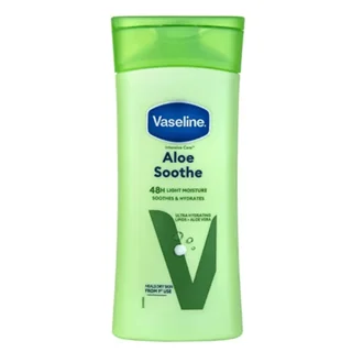 لوسیون بدن وازلین Vaseline مدل Aloe Soothe حاوی عصاره الوورا حجم ۲۰۰میل