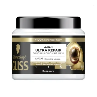 ماسک مو ۴ در ۱ گلیس GLISS مدل ULTRA REPAIR حجم ۴۰۰میل(واردات قانونی ارسال از منطقه آزاد ارس)