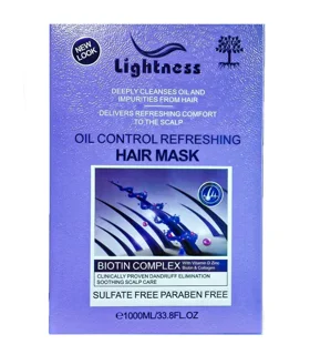 ماسک مو لایتنس lightness مناسب موهای چرب حجم ۱۰۰۰میل(واردات قانونی ارسال از منطقه آزاد ارس)