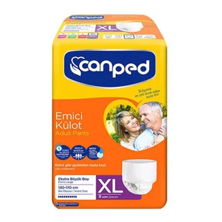 پوشک شورتی بزرگسال جانپد canped مدل Emici kulot سایز ایکس لارج XL بسته 7عددی
