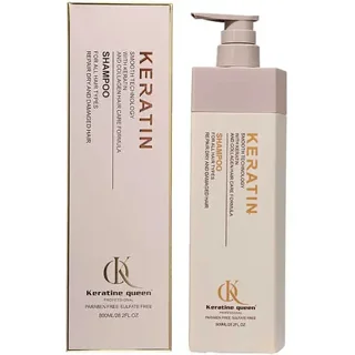 شامپو سر کراتین کویین KERATIN QUEEN بدون سولفات و پاربن مناسب انواع مو ۸۰۰میل