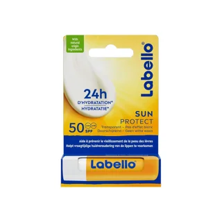 بالم لب ضدآفتاب لابلو LABELLO مدل SUN PROTECT با spf50 حجم ۴/8گرم