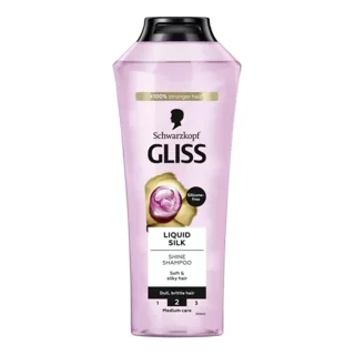 شامپو سر آلمانی گلیس GLISS مدل LIQUID SILK حجم ۴۰۰میل(واردات قانونی ارسال از منطقه آزاد ارس)