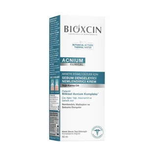 کرم مرطوب کننده و ضد جوش بیوکسین مدل ACNIUM حجم ۵۰میل(واردات قانونی ارسال از منطقه آزاد ارس)