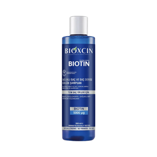 شامپو سر بیوکسین BIOXCIN مدل بیوتین حجم ۳۰۰میل(واردات قانونی ارسال از منطقه آزاد ارس)