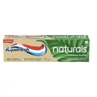 خمیردندان گیاهی آکوافرش مدل Naturals حجم ۷۵میل