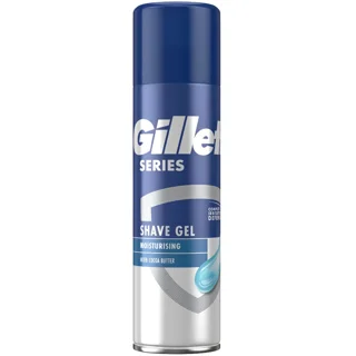 ژل اصلاح صورت ژیلت Gillette مدل سریس مرطوب کننده حاوی عصاره کره کاکائو حجم ۲۰۰میل