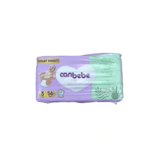 پوشک بچه جان ببه canbebe آونتاژ سایز۳ بسته ۵۶عددی