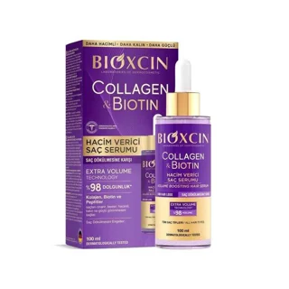 سرم ضد ریزش مو بیوکسین BIOXCIN حاوی بیوتین و کلاژن مناسب انواع مو حجم 100 میل