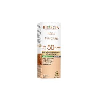 کرم ضد آفتاب رنگی بیوکسین BIOXCIN مناسب پوست چرب حجم ۵۰میل
