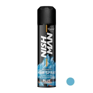 اسپری رنگ مو نیشمن مدل PRO MECH رنگ آبی حجم ۱۵۰میل