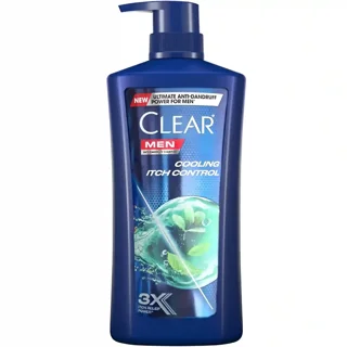 شامپو سر ضد شوره مردانه کلیر CLEAR مدل COOLING ITCH CONTROL با رایحه نعناع حجم ۶۵۰میل