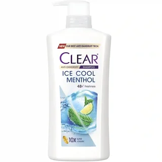 شامپو سر ضد شوره زنانه کلیر CLEAR مدل ICE COOL MENTHOL با رایحه نعناع و لیمو حجم ۶۵۰میل