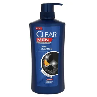 شامپو سر ضد شوره مردانه کلیر CLEAR مدل DEEP CLEANSE حاوی عصاره زغال و لیمو حجم ۶۵۰میل