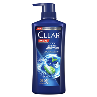 شامپو سر ضد شوره مردانه کلیر CLEAR مدل COOL SPORT MENTHOL با رایحه نعناع حجم ۶۵۰میل