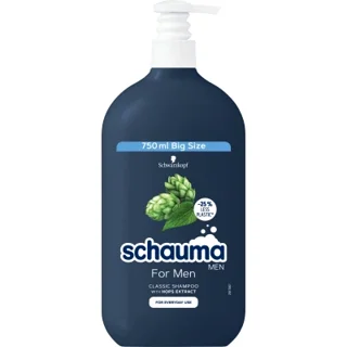 شامپو سر مردانه شاوما schauma حاوی عصاره رازک حجم ۷۵۰میل
