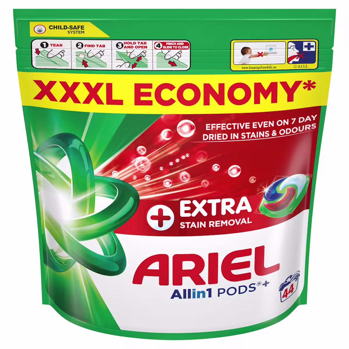 قرص ماشین لباسشویی آریل ARIEL مدل اکسترا پلاس EXERA PLUS تعداد ۴۴عددی