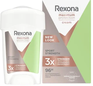 استیک زیر بغل زنانه رکسونا Rexona سری ماکزیموم پروتکشن ۹۶H مدل SPORT STRENGTH حجم ۴۵ میل