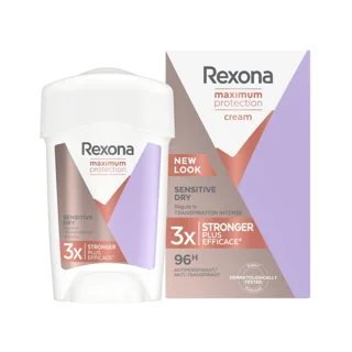 استیک زیر بغل زنانه رکسونا Rexona سری ماکزیموم پروتکشن ۹۶H مدل SENSITIVE DRY حجم ۴۵ میل
