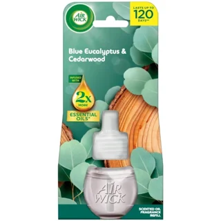 یدک دستگاه خوشبوکننده هوا ۱۲۰ روزه ایرویک AIR WICK مدل BLUE EUCALYPTUS & CEDARWOOD حجم ۱۹میل