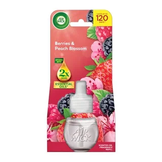 یدک دستگاه خوشبوکننده هوا ۱۲۰ روزه ایرویک AIR WICK مدل Berries & Peach Blossom حجم ۱۹میل