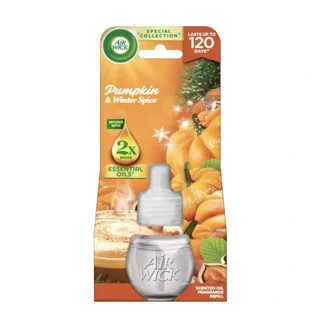 یدک دستگاه خوشبوکننده هوا ۱۲۰ روزه ایرویک AIR WICK مدل Pumpkin & Winter Spice حجم ۱۹میل