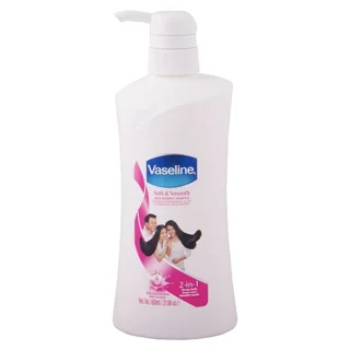 شامپو سر وازلین Vaseline مدل soft & Smooth حجم ۶۵۰میل