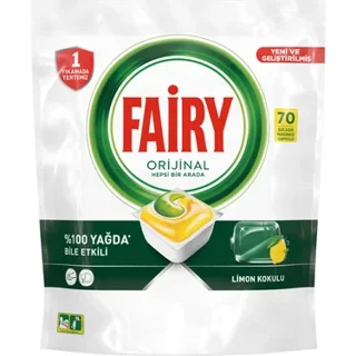 قرص ماشین ظرفشویی فیری FAIRY مدل اورجینال بسته ۷۰عددی