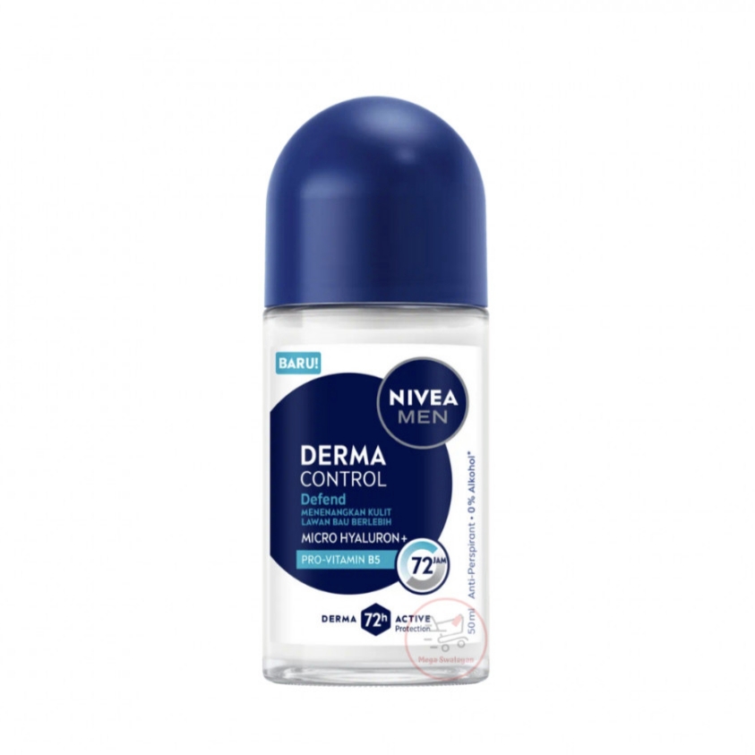 مام رولی مردانه ۷۲ ساعته نیوا NIVEA مدل DERMO CONTROL حجم ۵0 میل