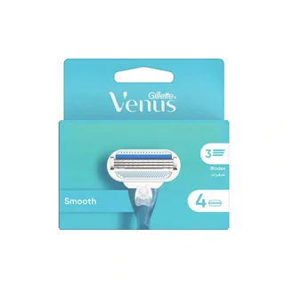 یدک خودتراش ژیلت GILLETTE سری ونوس مدل Smooth بسته ۴ عددی