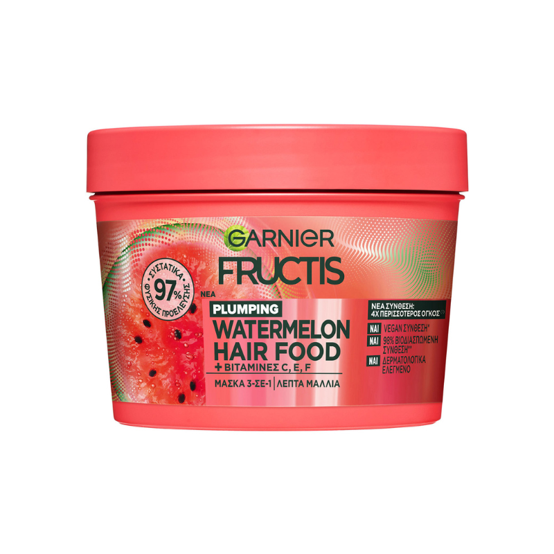 ماسک مو گارنیر GARNIER سری FRUCTIS حاوی عصاره هندوانه حجم ۴۰۰ میل