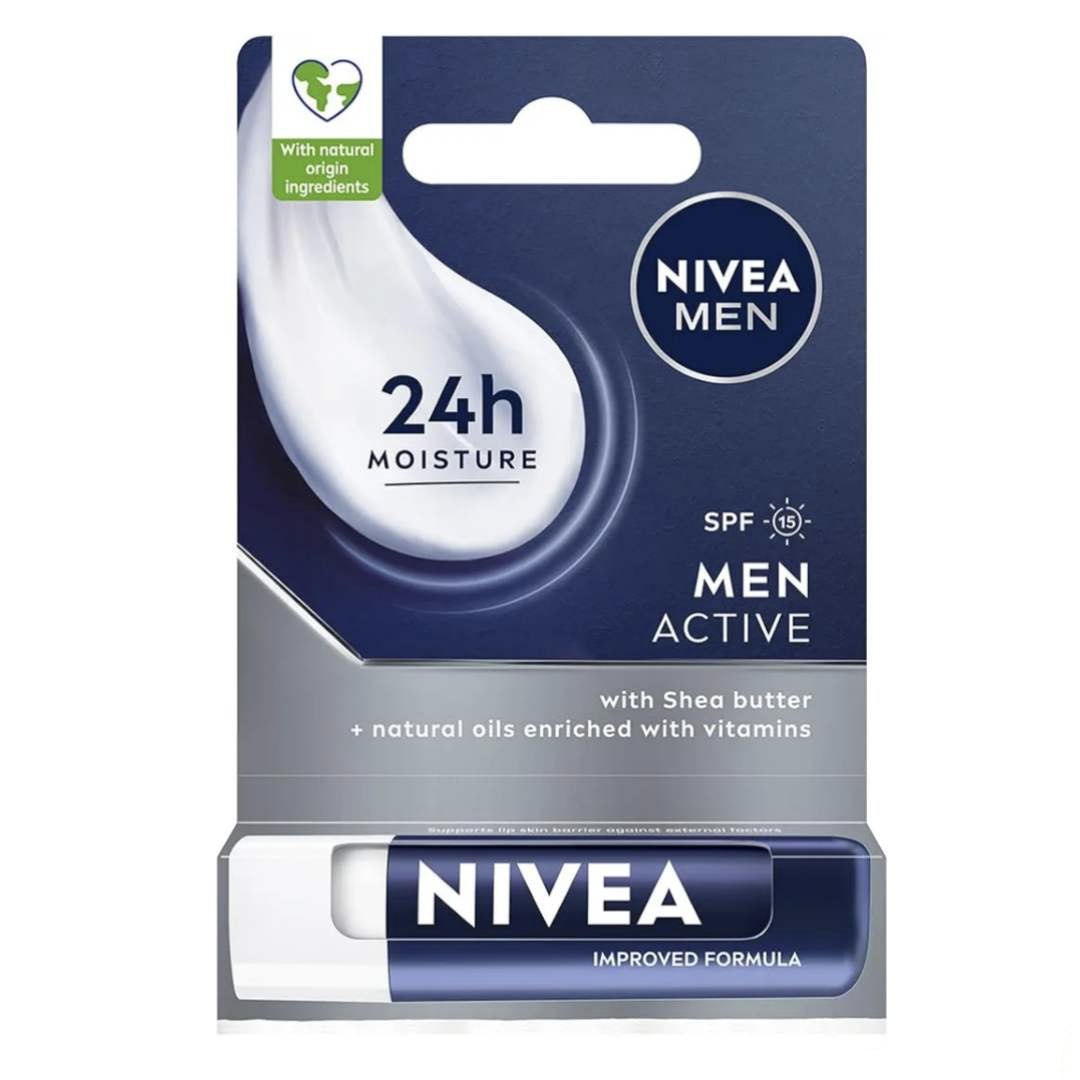 بالم لب مردانه نیوا NIVEAمدل MEN ACTIVE حجم ۴.۸ میل
