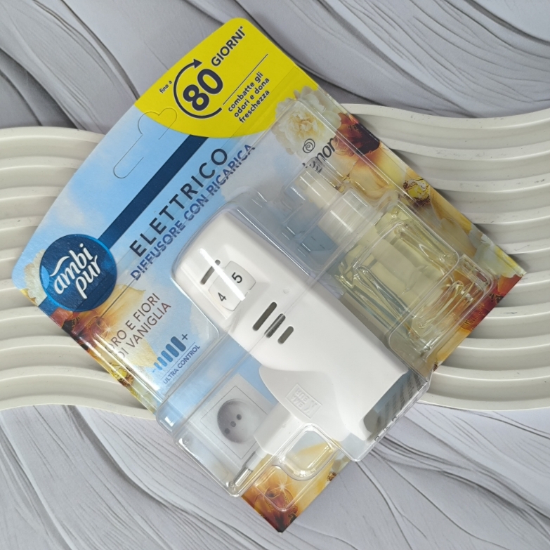 دستگاه خوشبوکننده هوا آملی‌پور Ambi pur سری لنور Lenor با رایحه وانیلی همراه یدک ۲۰میل