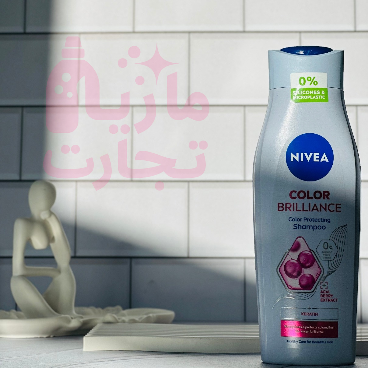 شامپو سر نیوا NIVEA مدل محافظ رنگ و تقویتی COLOR حاوی کراتین و عصاره توت آکای ۴۰۰میل