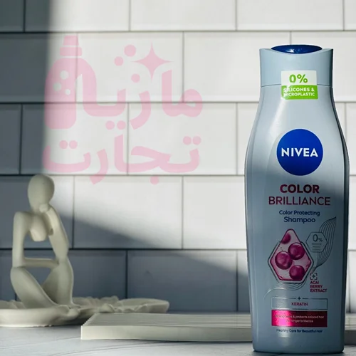 شامپو سر نیوا NIVEA مدل محافظ رنگ و تقویتی COLOR حاوی کراتین و عصاره توت آکای ۴۰۰میل