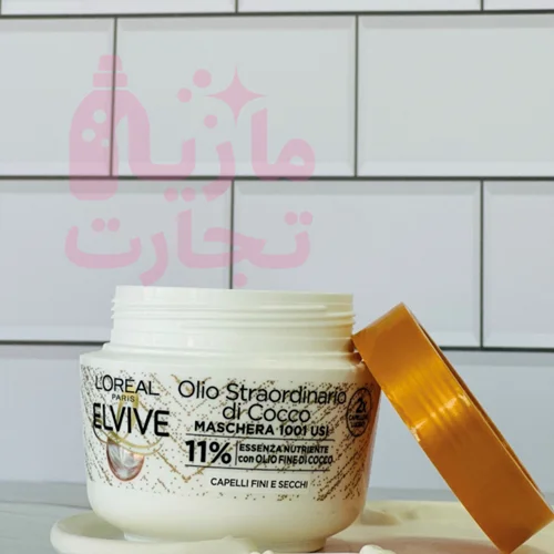 ماسک مو فرانسوی لورال سری ELVIVE مناسب موهای نازک خشک ۳۰۰میل