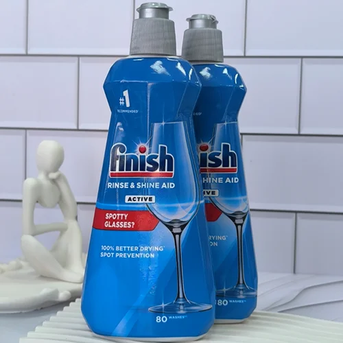 مایع جلادهنده ماشین ظرفشویی انگلیسی فینیش finish مدل ACTIVE مناسب ۸۰بار استفاده حجم ۴۰۰میل